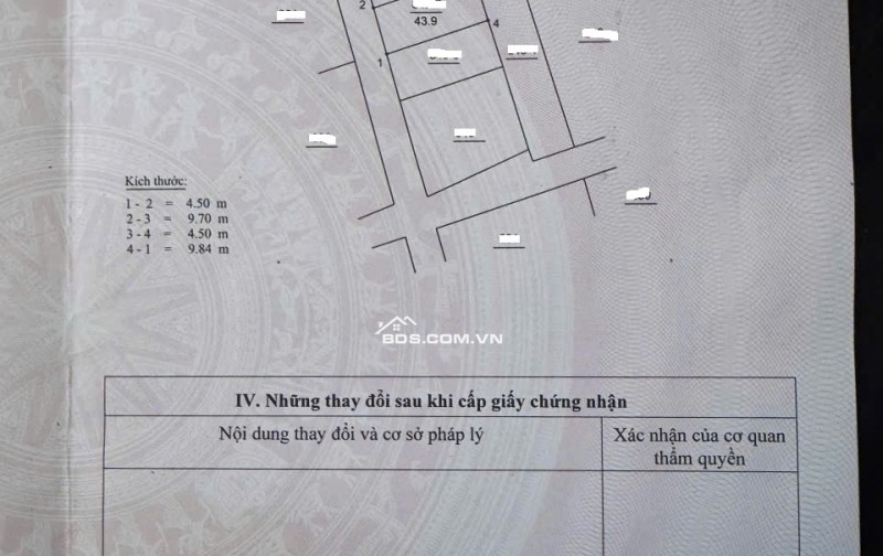 Bán đất ngõ ô tô Nguyễn Lam – Long Biên: 43,9m², mặt tiền 4,5m, vị trí hiếm có